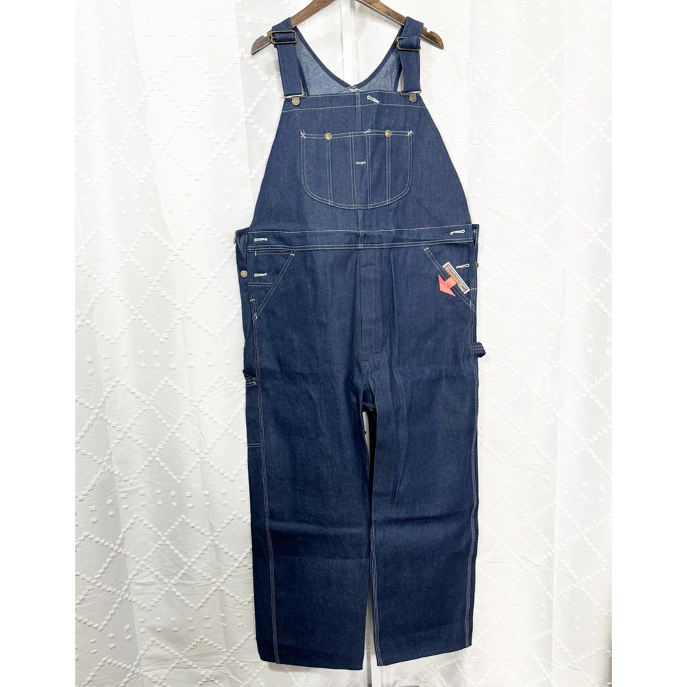 💎⭐️ 58. NWT Vintage Roebucks Bib Overalls 44x30 | Unisex Y2K Workwear USA
